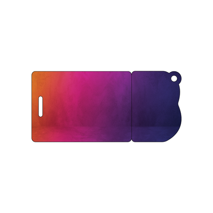Custom Plastic 4.5" x 2.125" Badge and B Shape Key Tag Combo