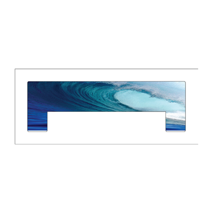 Custom Plastic 2" x 6.3" Bracket Shape Ruler