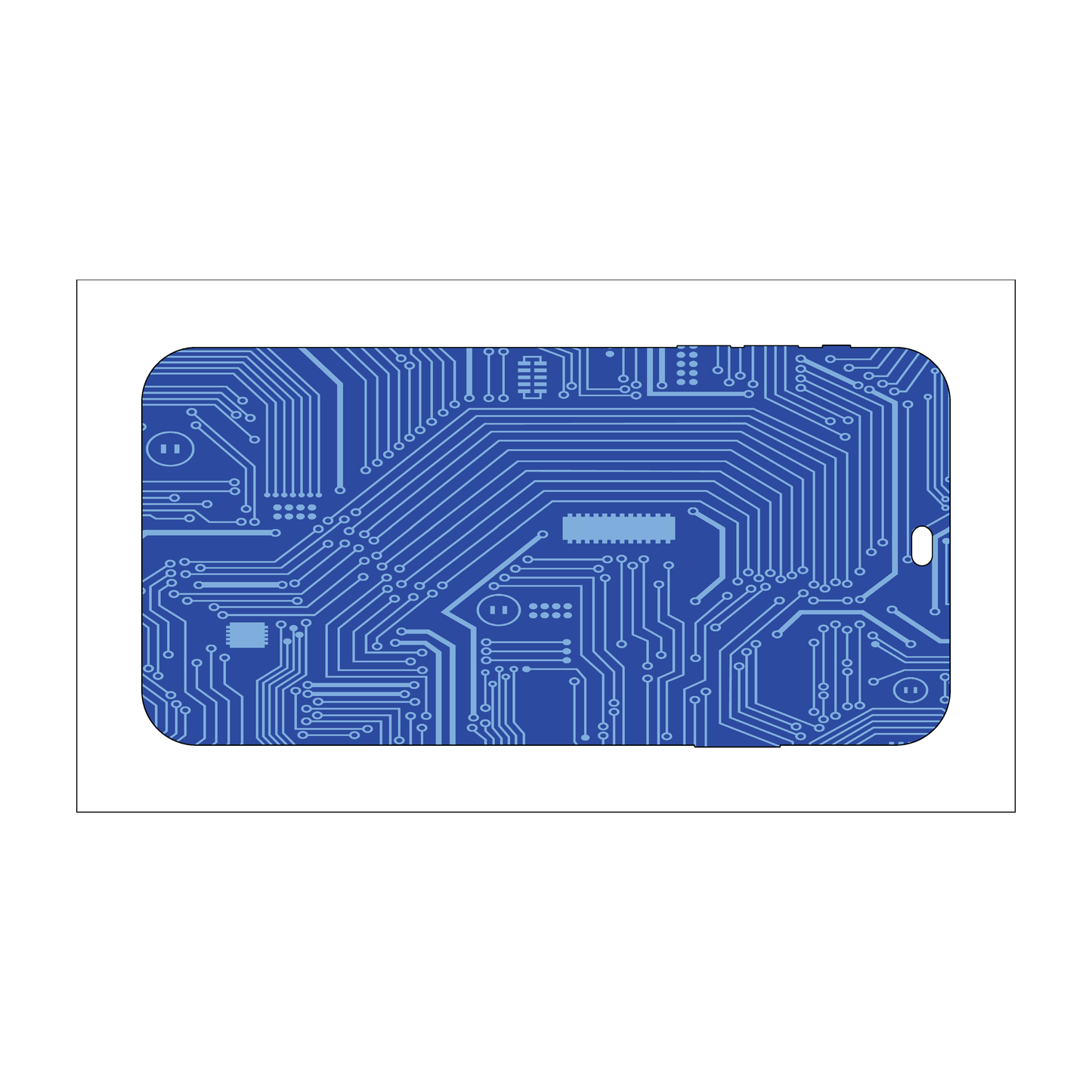 Custom Plastic 3.09" x 6.22" Phone Shape Tags