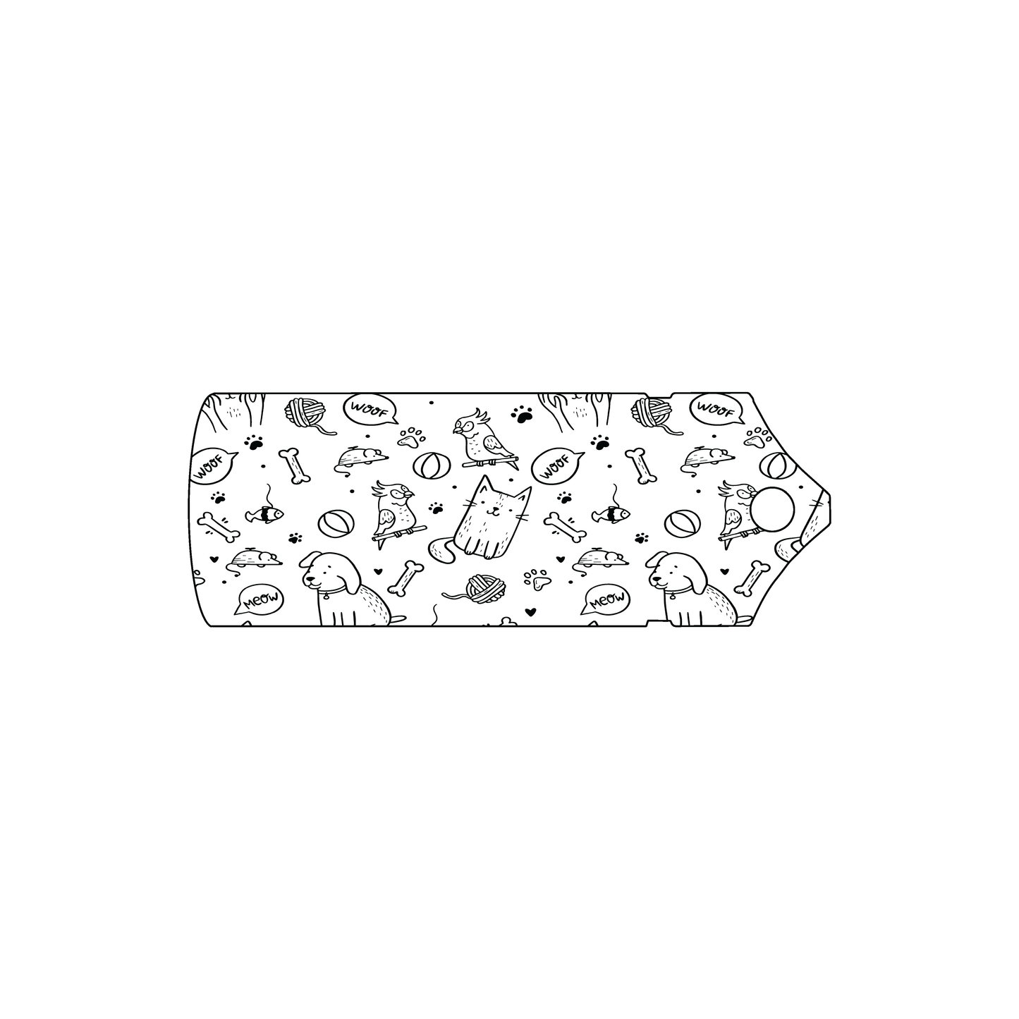 Custom Plastic 2.75" x 1" Ribbon Roll Container Shape Key Tags
