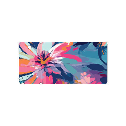 Custom Plastic 4.5" x 2.125" Bullet Hole Key Tag and Card Combo