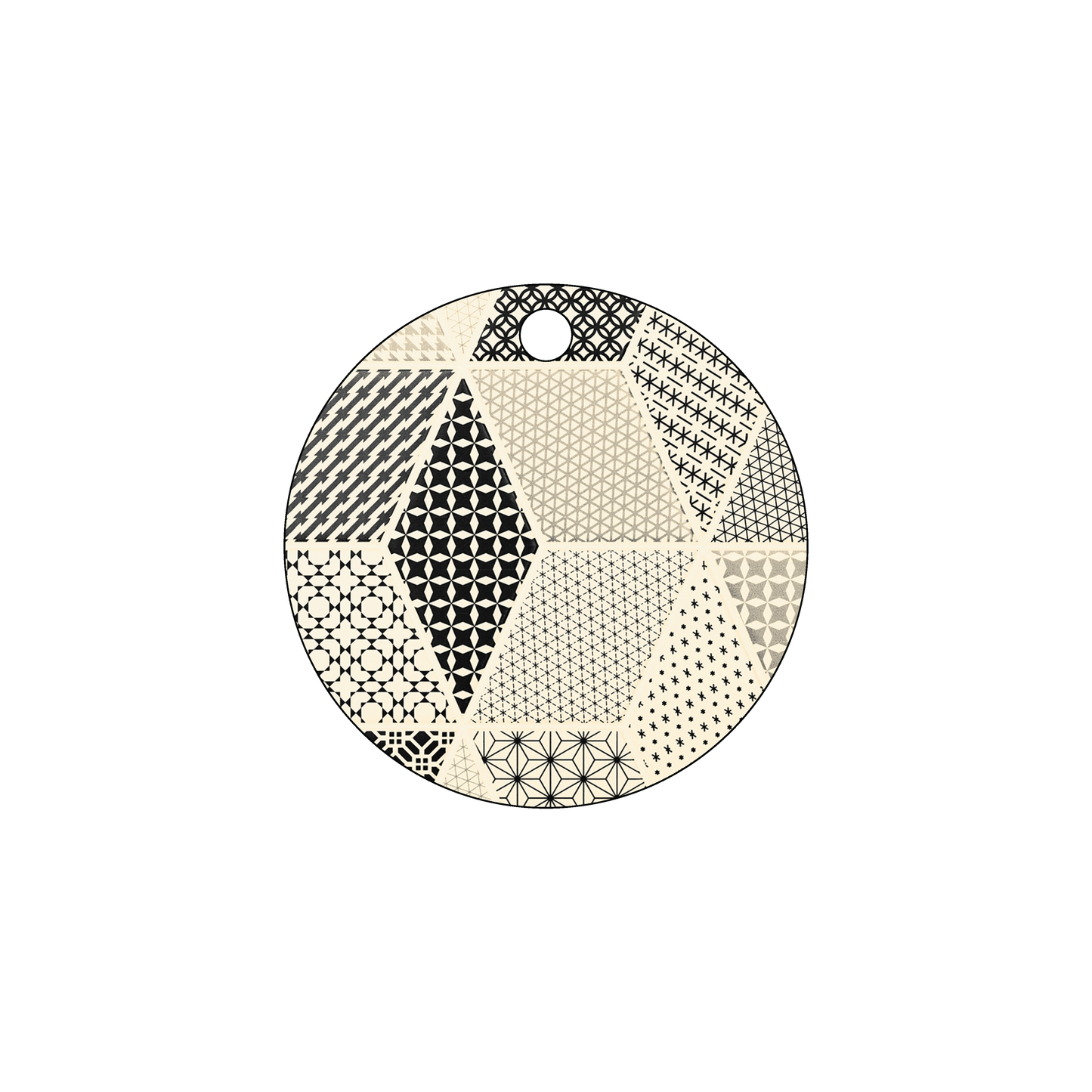Custom Plastic 2.5" x 2.5" Circle Shape Key Tags