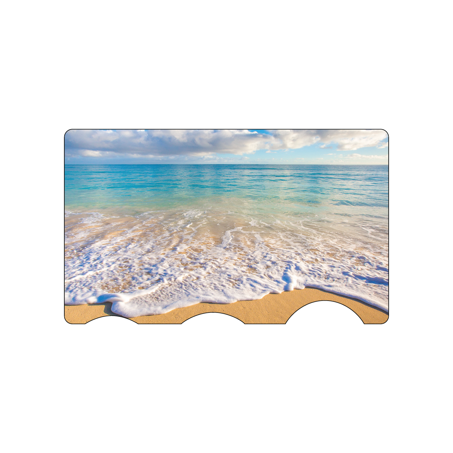 Custom Plastic 3" x 5" Rounded Measurement Cards