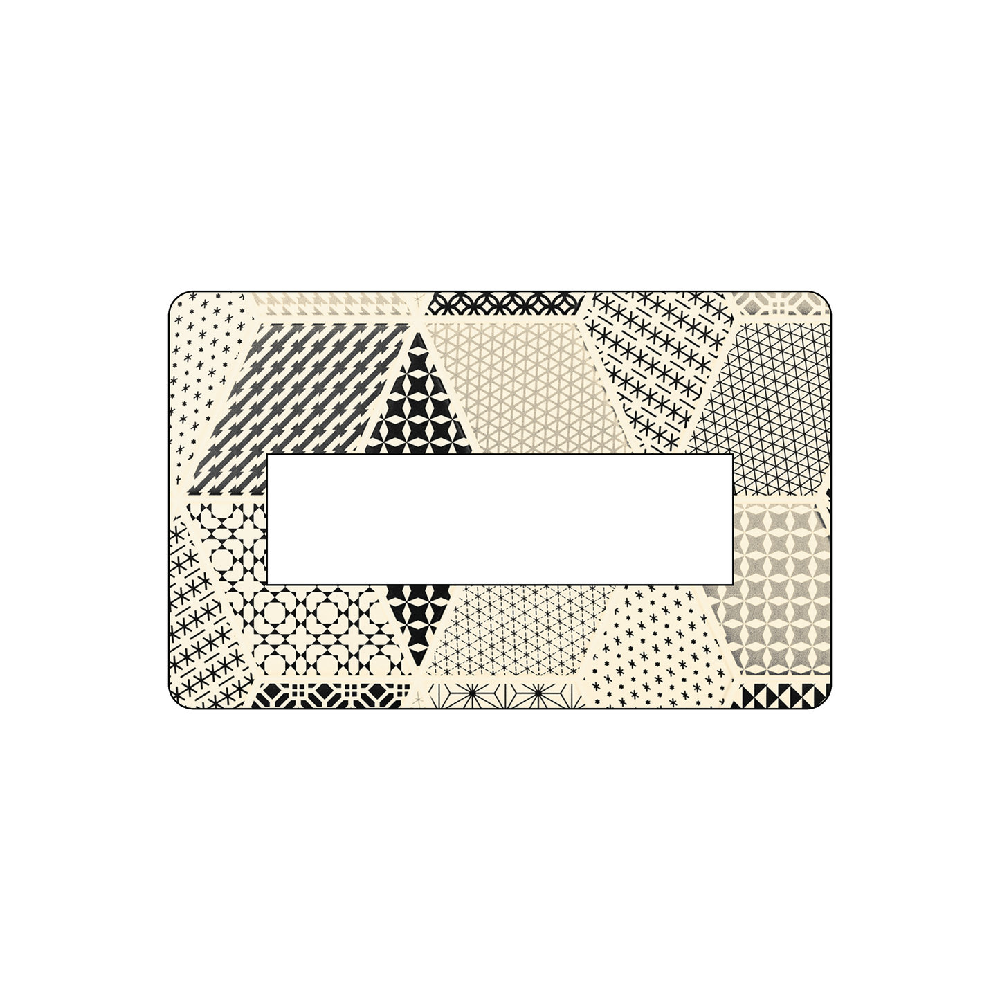 Custom Plastic 3.375" x 2.125" Cards with Punch-Out Rectangle