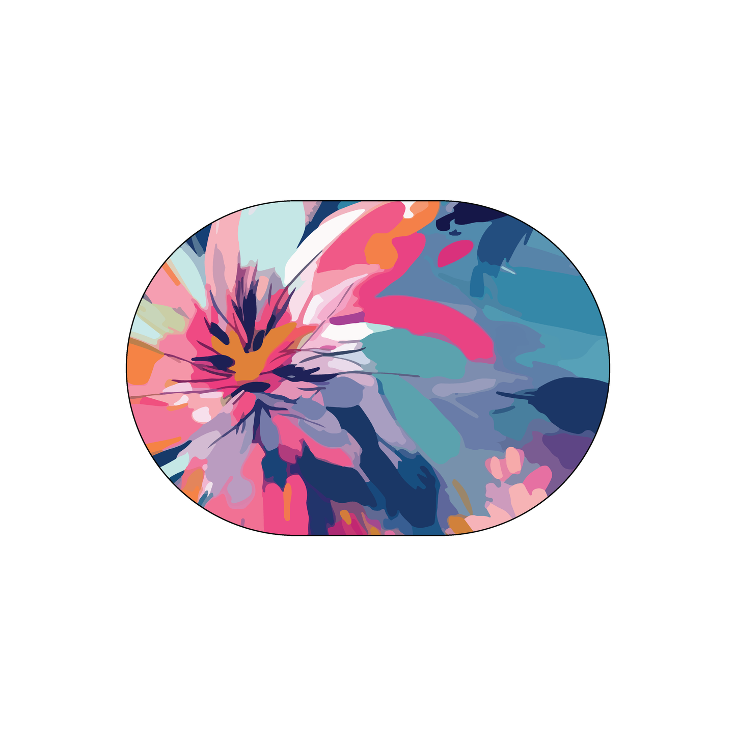 Custom Plastic 2.25" x 3.25" Oval Shape Cards