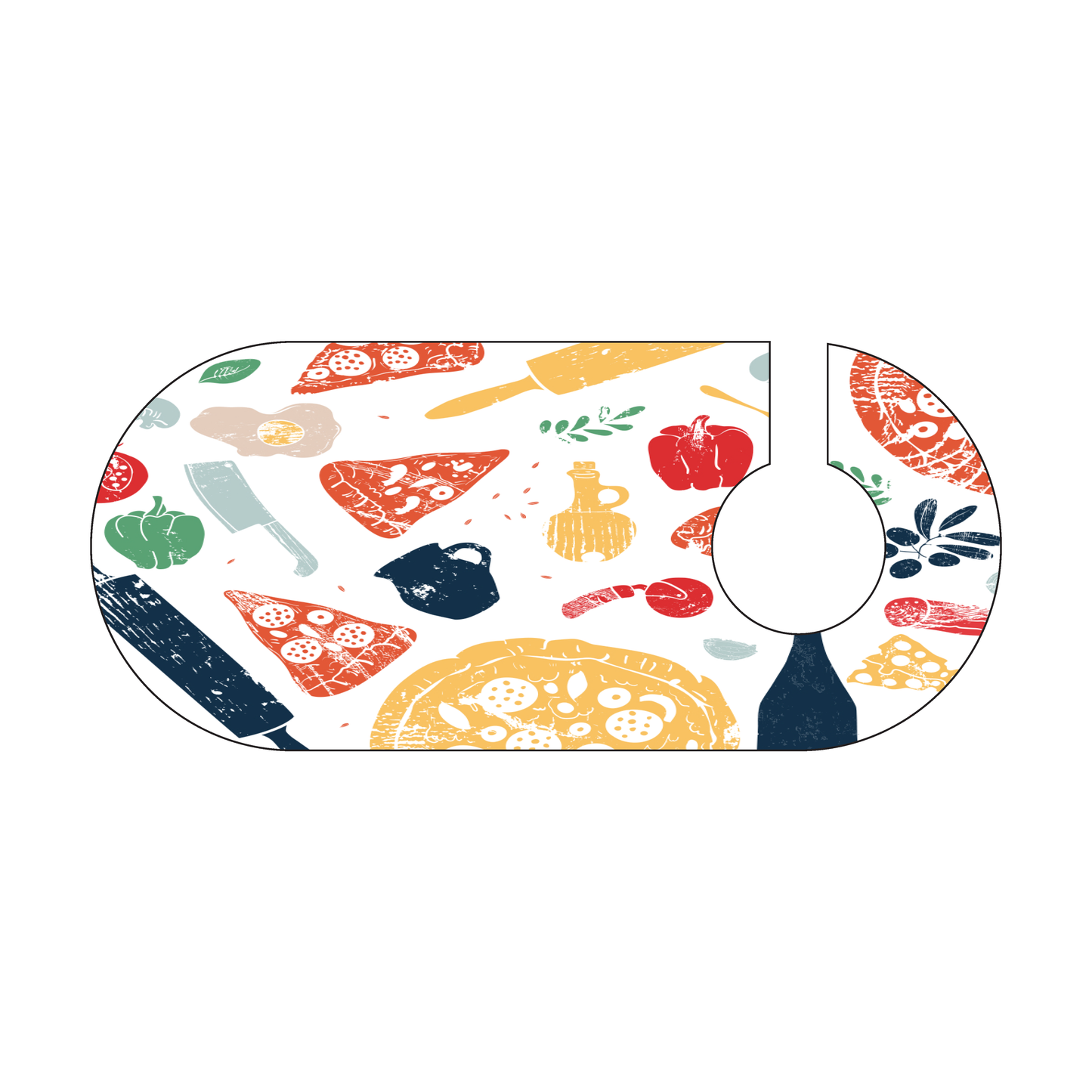 Custom Plastic 3.5" x 7.8" Rounded Hangers