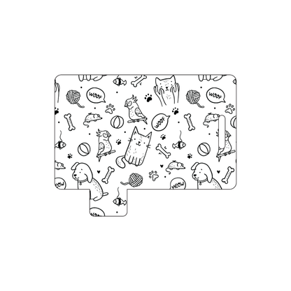 Custom Plastic 2.6258" x 3.375" Tabbed Page 4 Luggage Tags