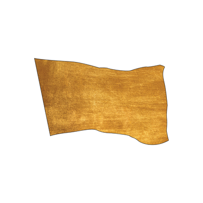 Custom Plastic 3.375" x 2.125" Flag Shape Cards
