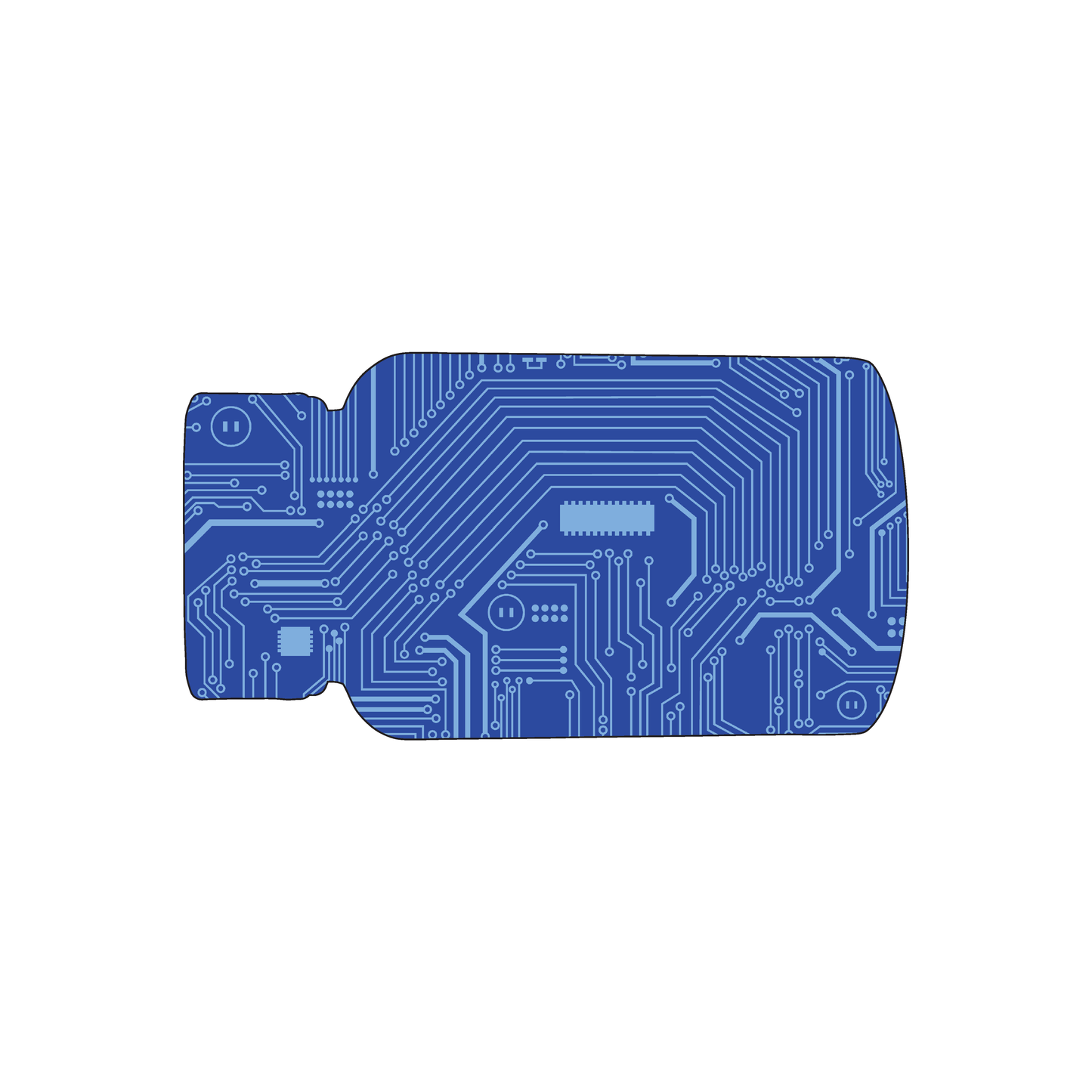 Custom Plastic 3.375" x 1.8" Pill Bottle Shape Cards