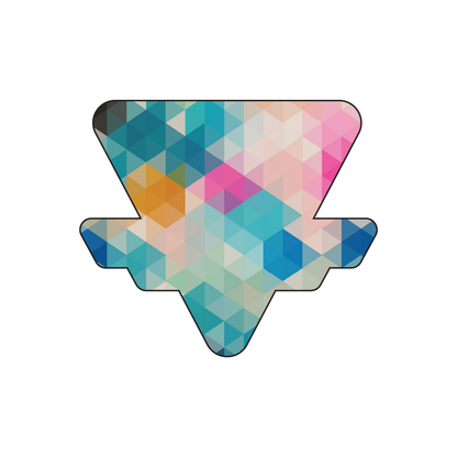Custom Paper 2.9" x 2.5" Triangle Cards
