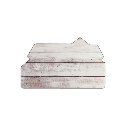 Custom Plastic 3.48" x 2.1" House Shape Cards