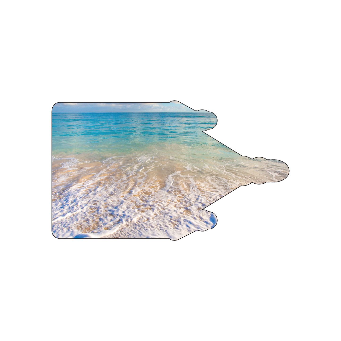 Custom Plastic 4.25" x 2.5" Church Shape Promo Cards