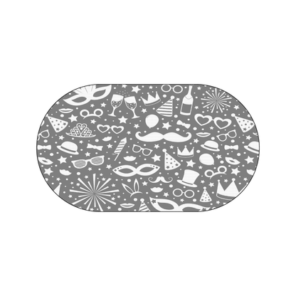 Custom Plastic 3.5" x 2" Oval Cards