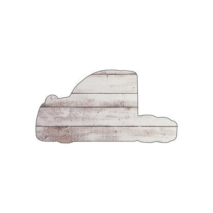 Custom Plastic 3.375" x 1.75" Semi Truck Shape Cards