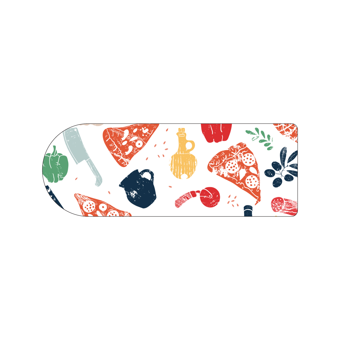 Custom Plastic 2.5" x 6.875" Rounded Long Invitation