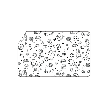 Custom Plastic 3.375" x 2.125" Clipped Corner Cards