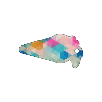 Custom Plastic 2.75" x 1.45" Carrot Shape Key Tags
