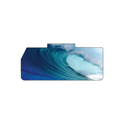 Custom Plastic 3.375" x 1.5" Pipe Shape Cards