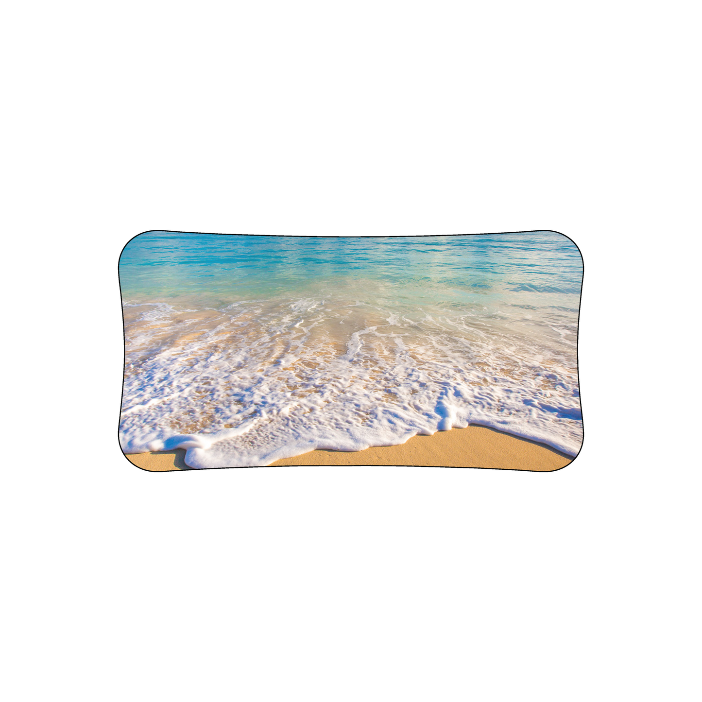 Custom Plastic 3.375" x 1.75" Concave Cards