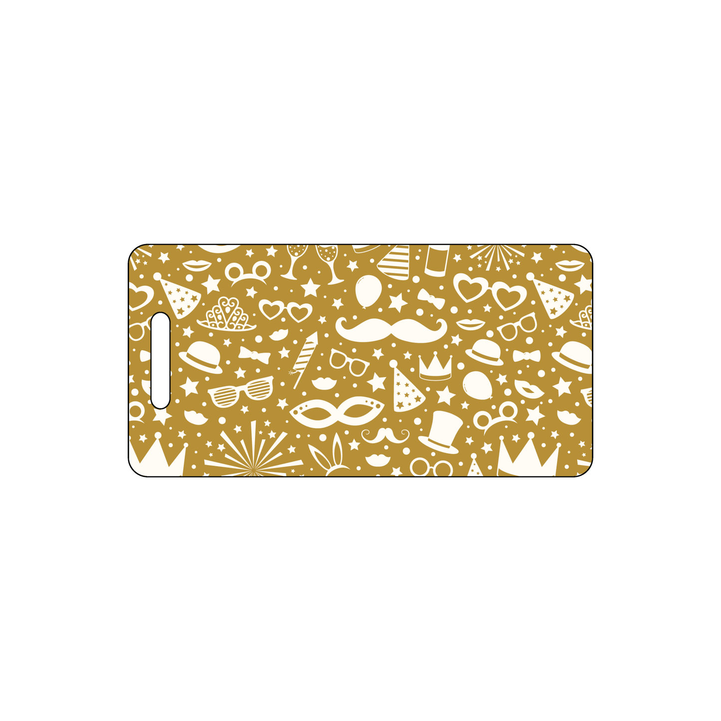 Custom Plastic 3" x 1.5" Luggage Tags