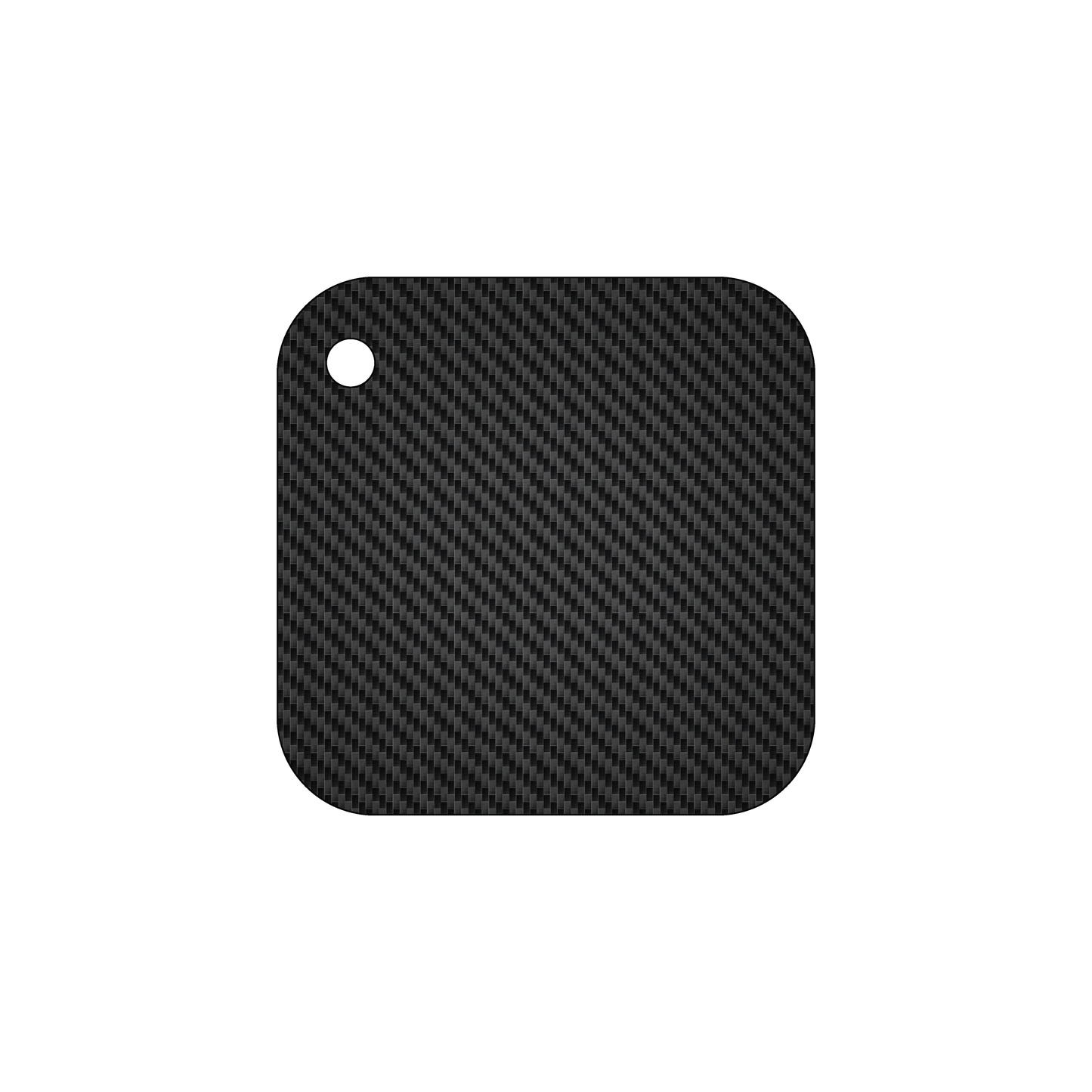 Custom Plastic 2.75" x 2.75" Square with Corner Hole Key Tags