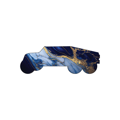 Custom Plastic 3.375" x 1.1635" Hummer Shape Cards