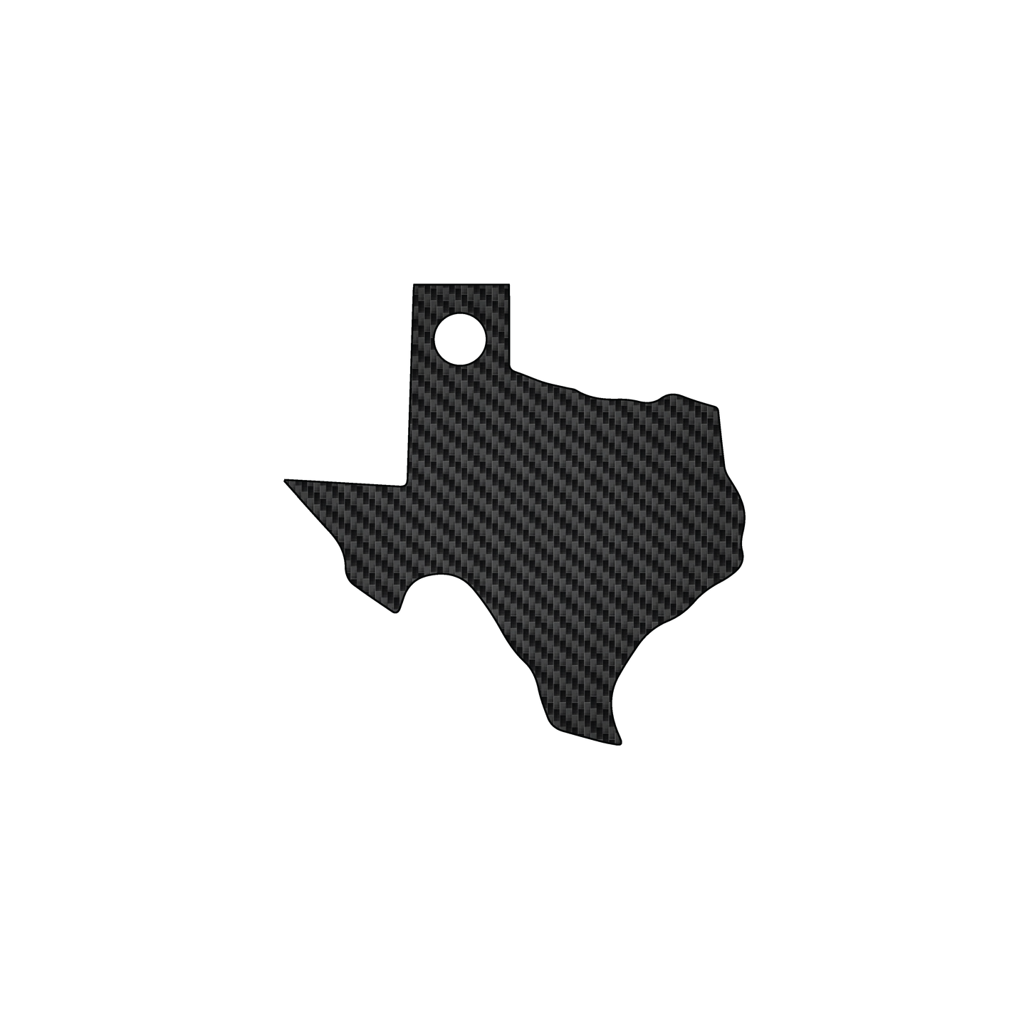 Custom Plastic 2" x 2" Texas Shape Key Tags
