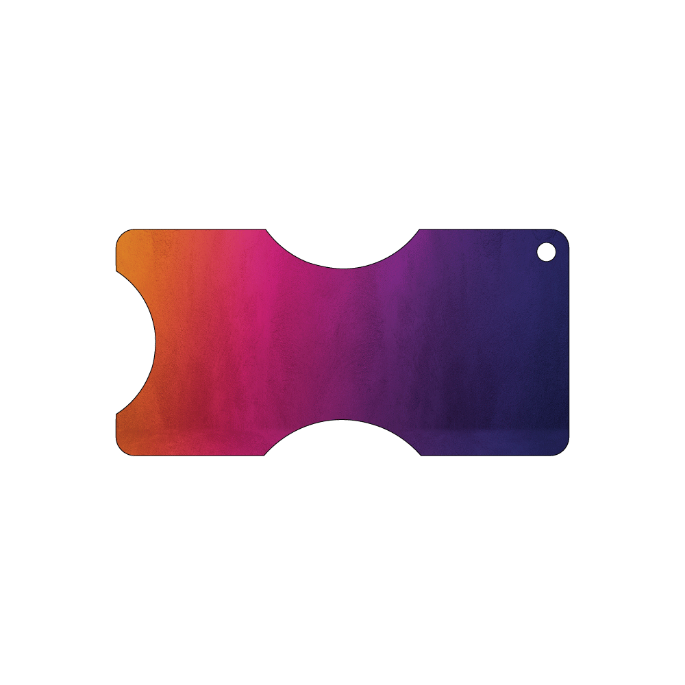 Custom Plastic 3" x 6" Taser Shape Tags