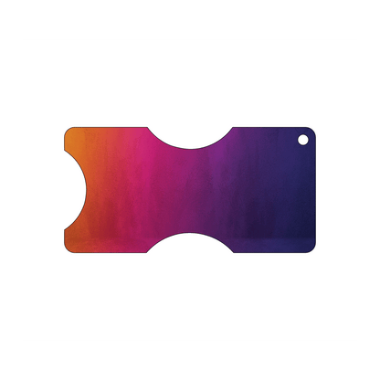Custom Plastic 3" x 6" Taser Shape Tags