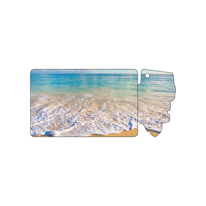 Custom Plastic 4.582" x 2.125" Card and Shenandoah County Shape Key Tag