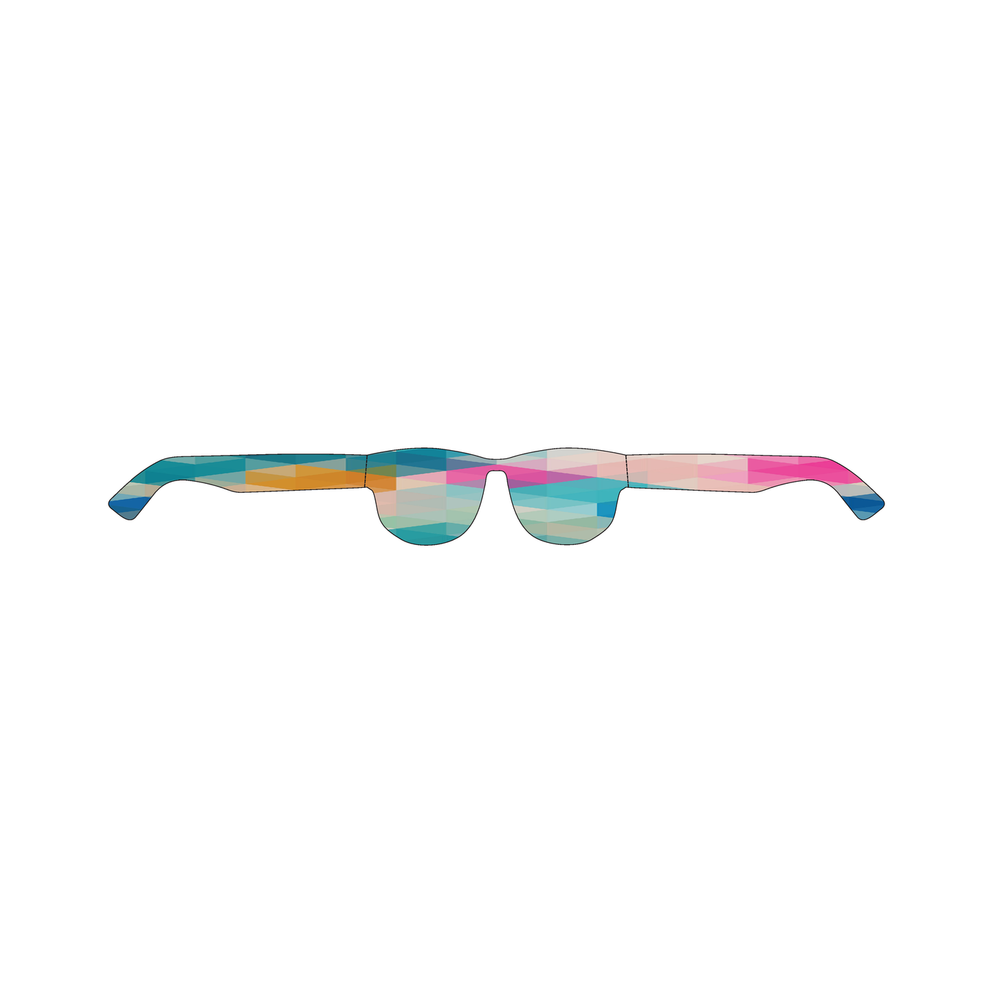 Custom Plastic 1.25" x 10" Sunglasses Cards