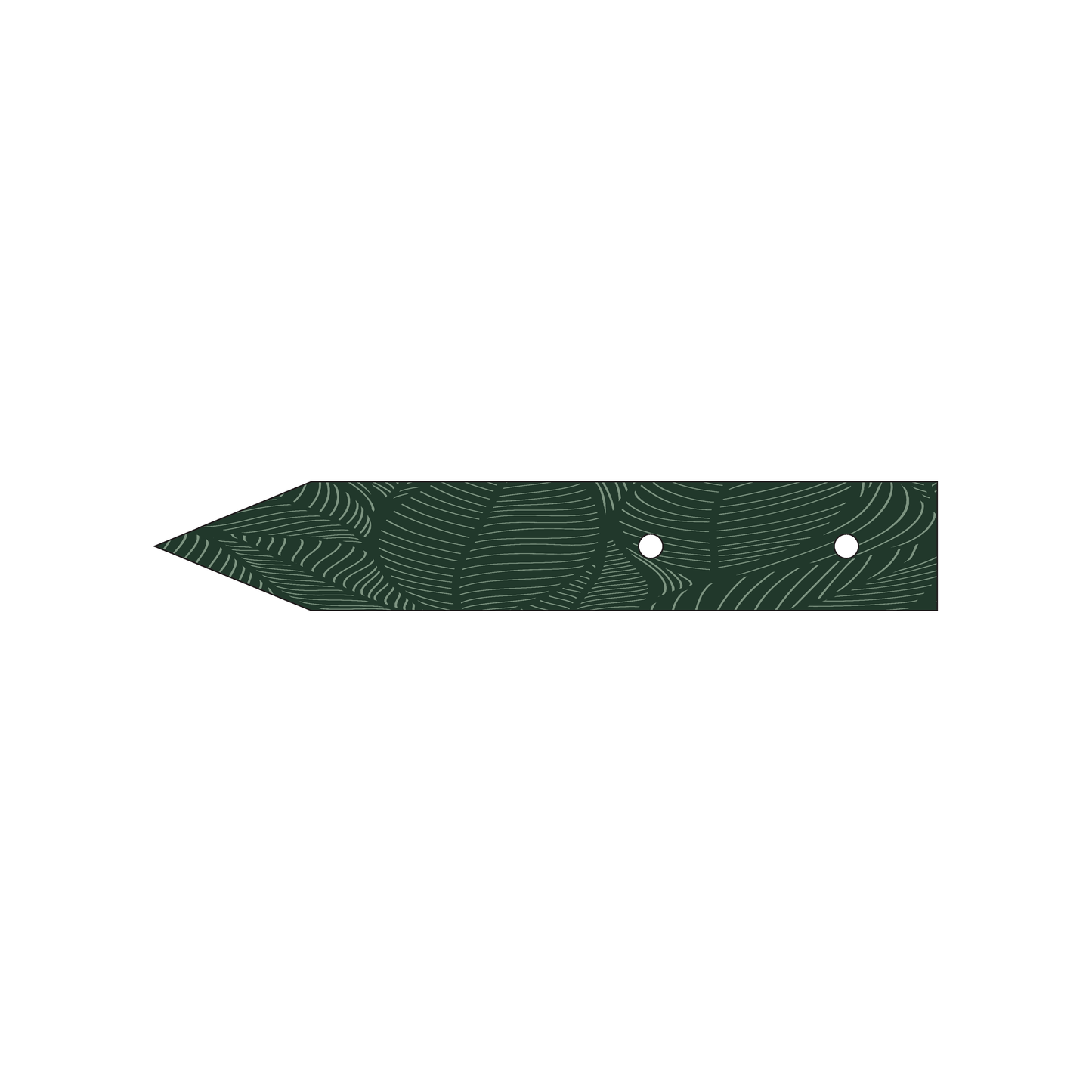 Custom Plastic 5" x 0.82" Arrow Cards