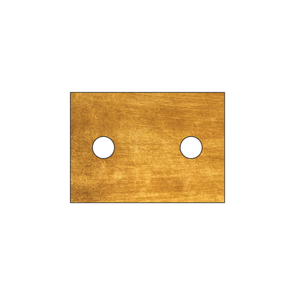 Custom Plastic 1.75" x 1.25" Two Hole Small Tags