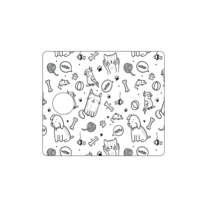 Custom Plastic 3" x 3.5" Large Hole Rectangle Cards