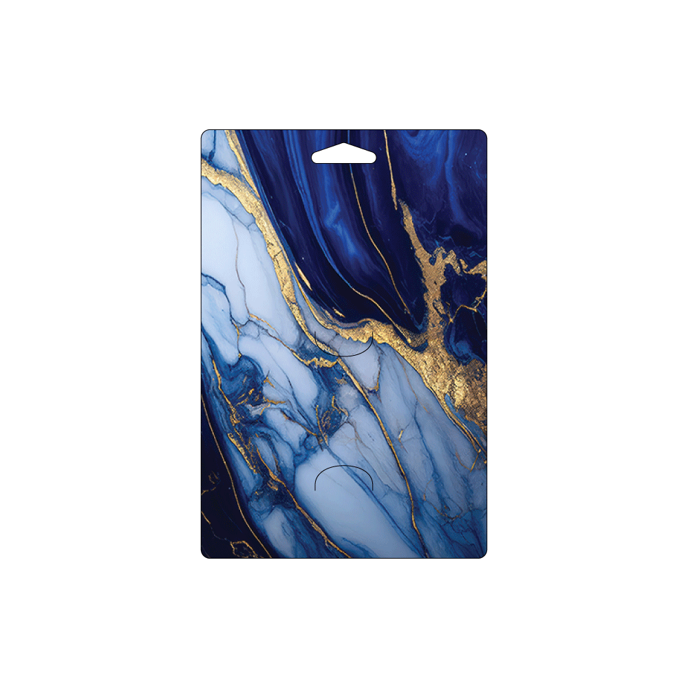 Custom Paper Hanging Gift Card Holder - No Fold, Rounded Slits