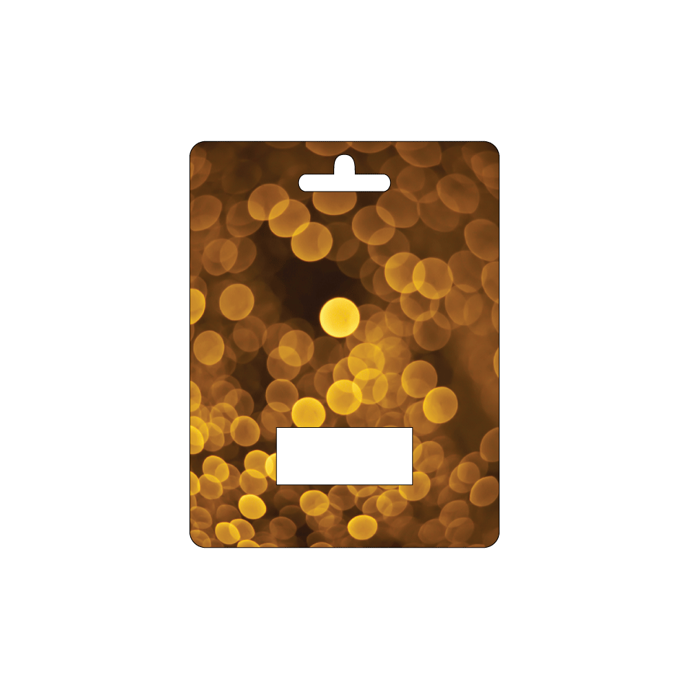 Custom Paper Wide Hanging Gift Card Holder with Window