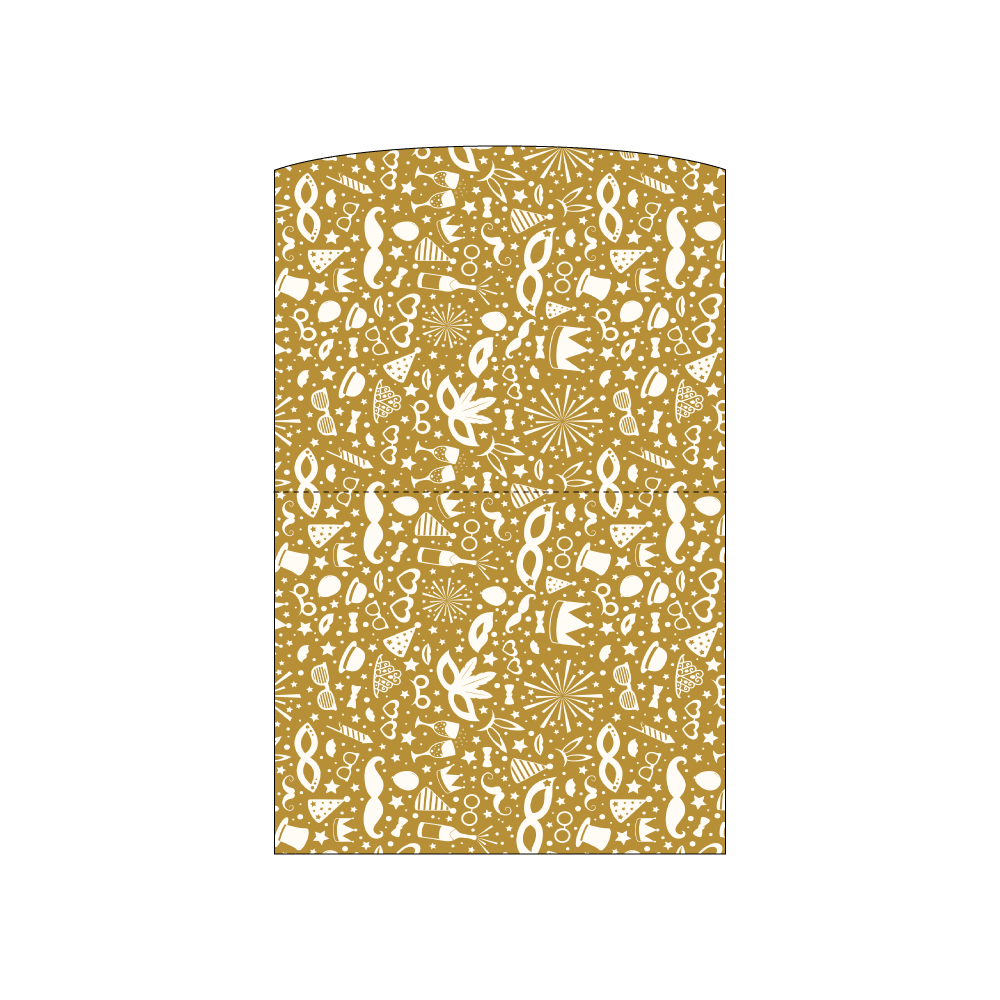 Custom Paper Gift Card Holders - Rounded Top, No Slits