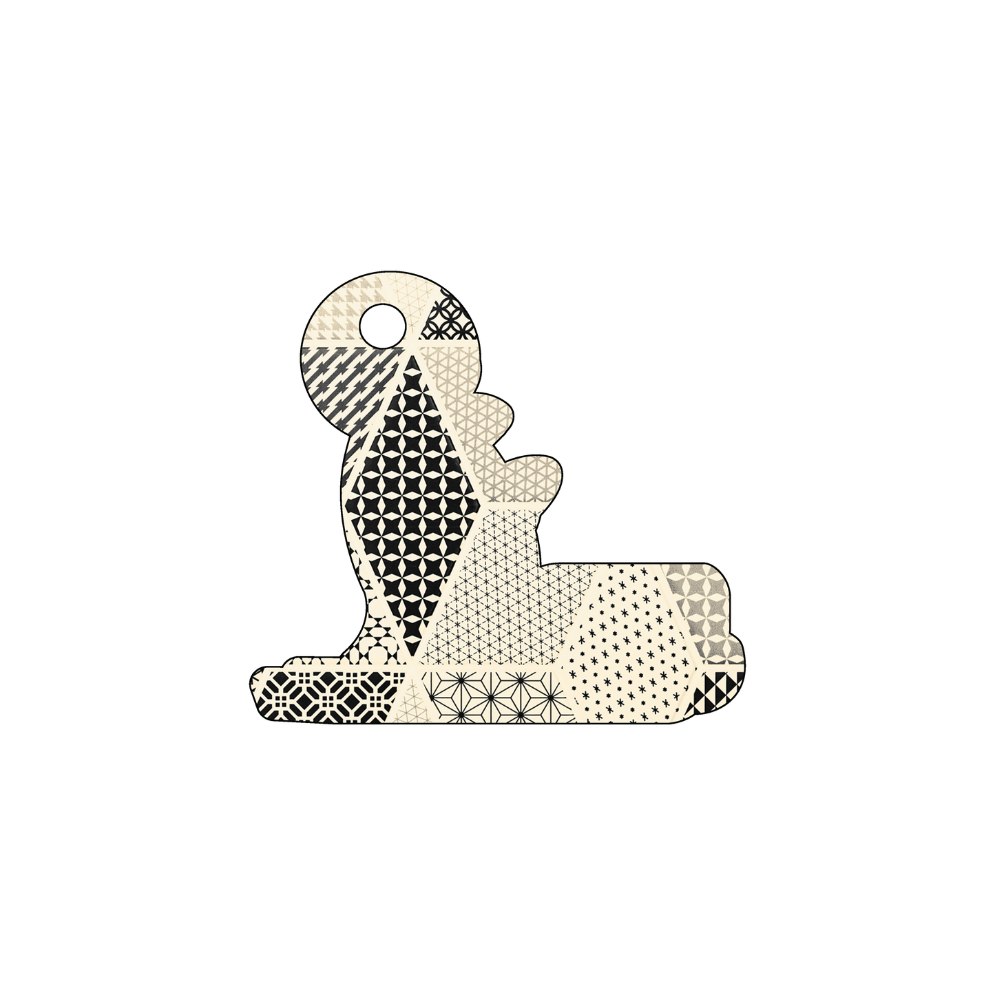 Custom Plastic 2.3" x 2.1" Mascot Shape Key Tags