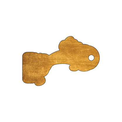 Custom Plastic 1.8" x 2.8" Animal Shape Key Tags
