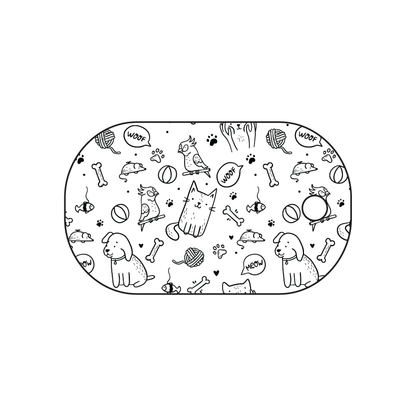 Custom Plastic 2" x 1.2" Oval Key Tags