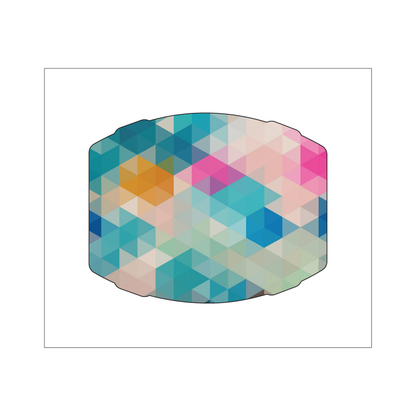 Custom Plastic 2.66" x 2.125" Barrel Shape Cards