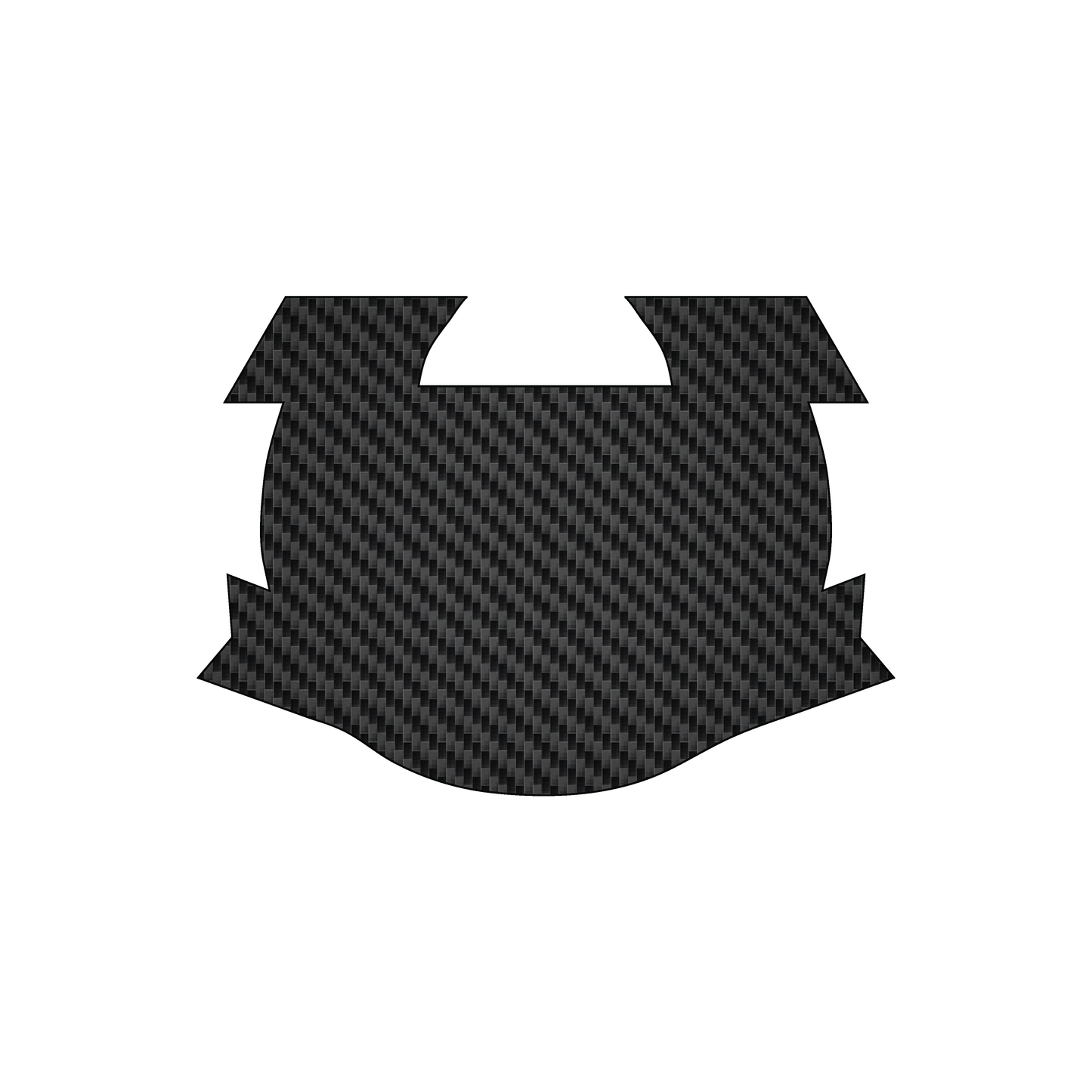 Custom Plastic 2.97" x 2.125" Horseshoe with Banner Shape Cards