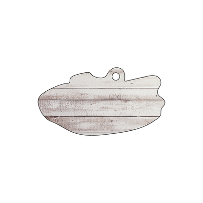 Custom Plastic 2.68" x 1.43" Boat Shape Key Tags