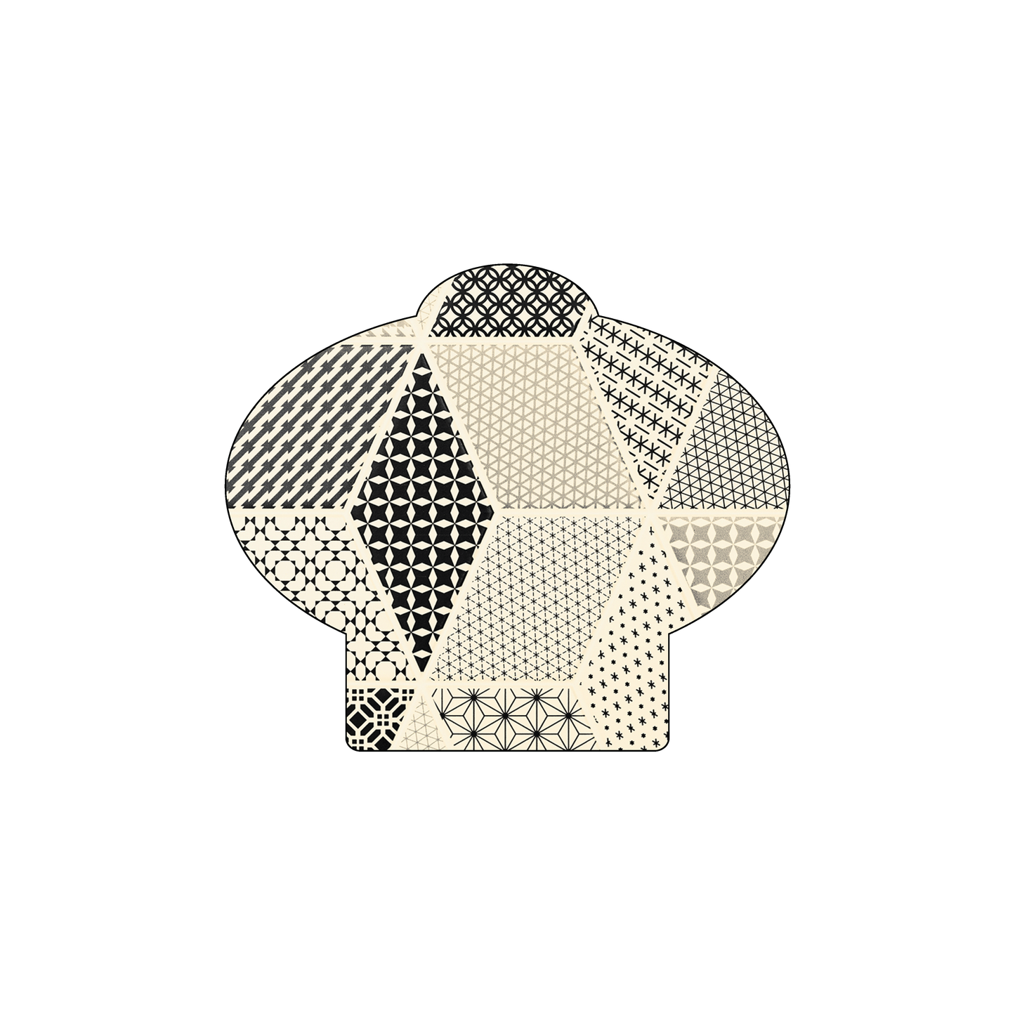 Custom Plastic 2.9" x 2.5" Oval Extended Cards