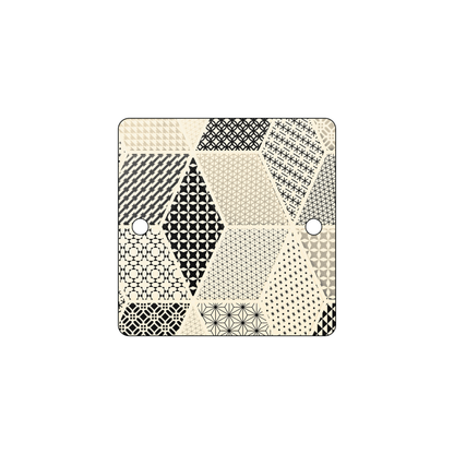 Custom Plastic 2.5" x 2.5" Square with Two Holes Tags