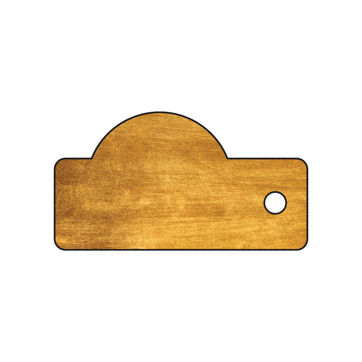 Custom Plastic 2.1546" x 1.1718" Key Tags with Dome
