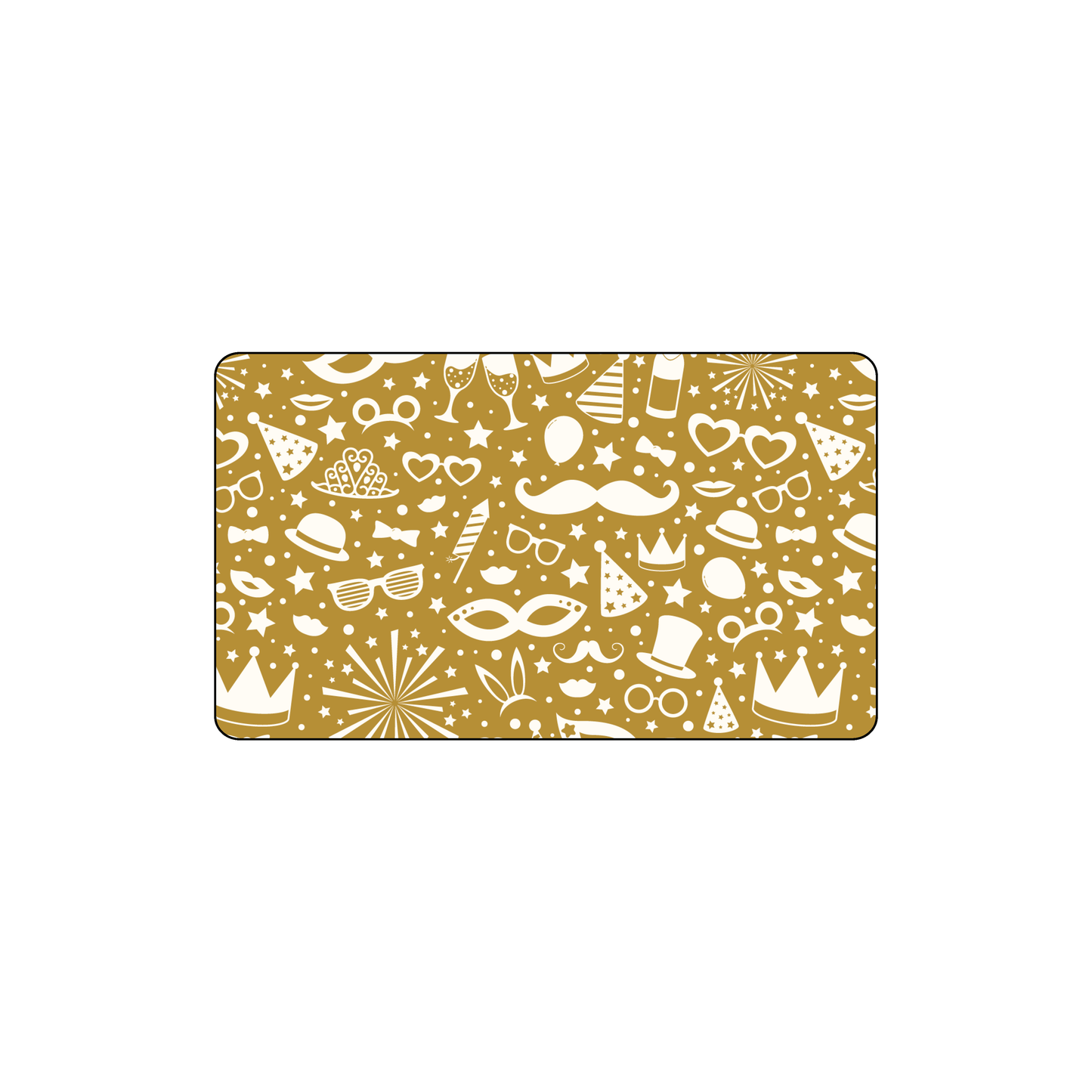 Custom Plastic 2.4" x 1.4" Rounded Corner Cards