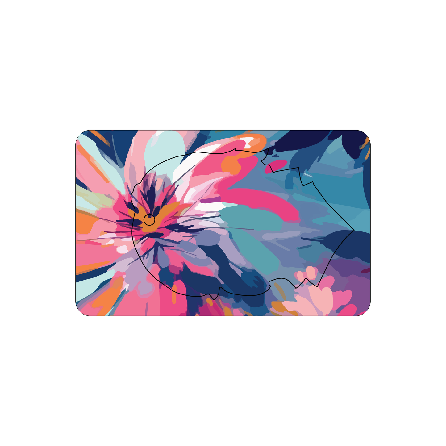 Custom Plastic 3.375" x 2.125" Punch-Out Unique Shape Key Tag Combo