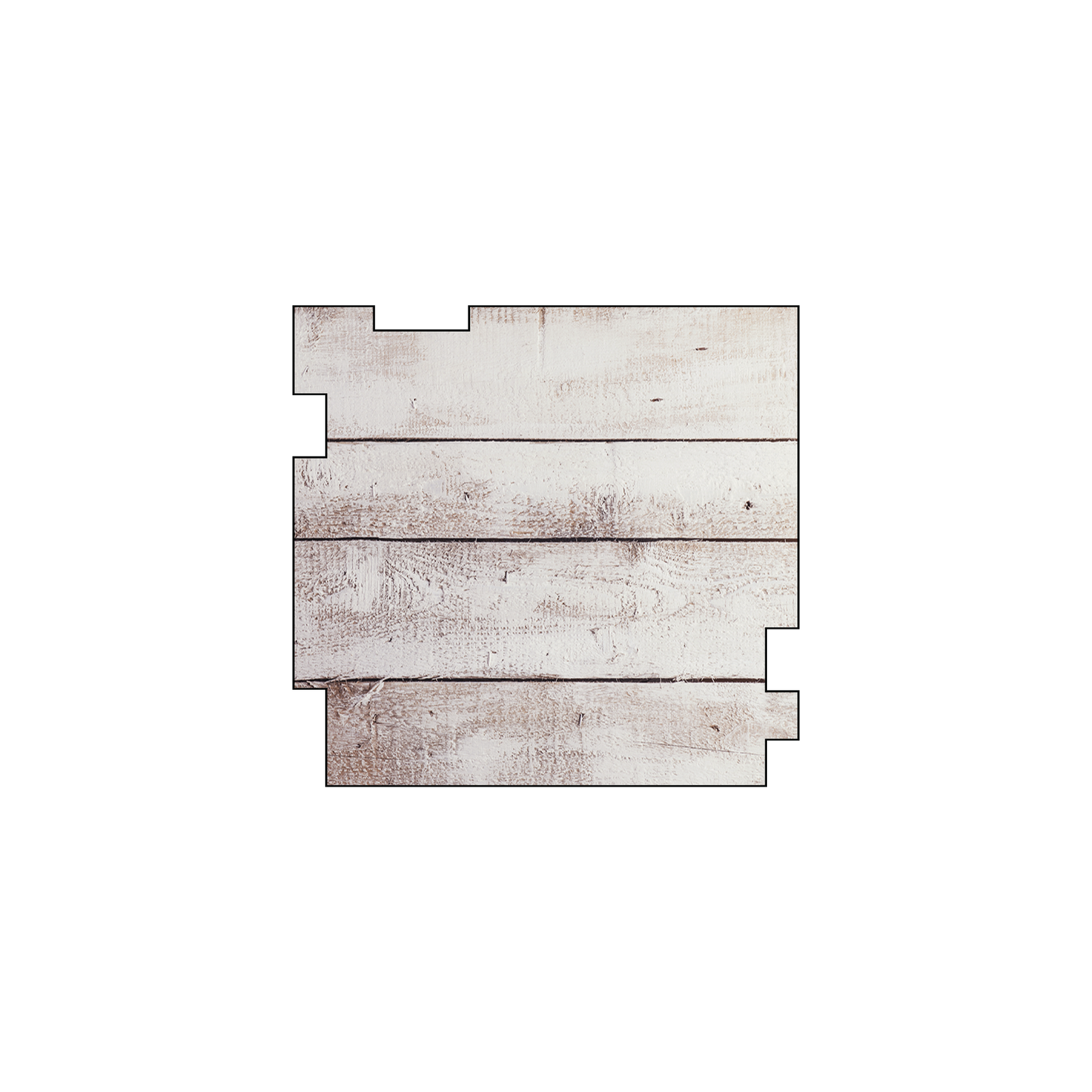 Custom Plastic 2" x 1.9" Geometric Shape Cards