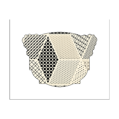 Custom Plastic 3" x 2.2" Bowl Shape Cards